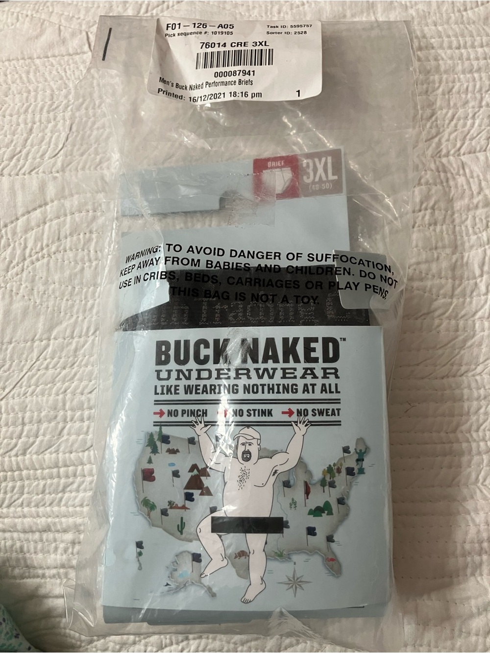 Duluth Trading Co Buck Naked Briefs – Light Blue
